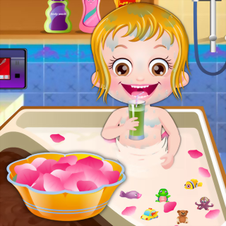 Cliquez et jouez – C’est aussi simple que ça ! Bébé Hazel : Bain Royal