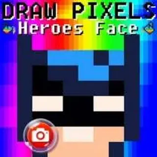 Klik en speel – Zo eenvoudig is het! Draw Pixels Heroes Face