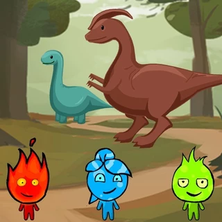 Clicca e gioca – È così semplice! Fireboy and Watergirl vs Dinosaur