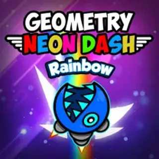 Cliquez et jouez – C’est aussi simple que ça ! Geometry Neon Dash Rainbow